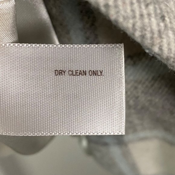 Old Navy Women Plaid Gray White Light blue Silky liner Coat Jacket Sz Small - Picture 8 of 13